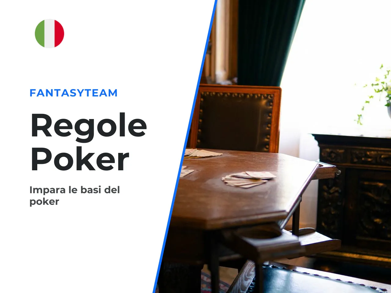 Regole e punti del poker all'italiana. Il principio fondamentale è la costruzione di un **mazzo ridotto**, calcolato con la cosiddetta **"regola dell'11"**: si sottrae da 11 il numero dei giocatori al