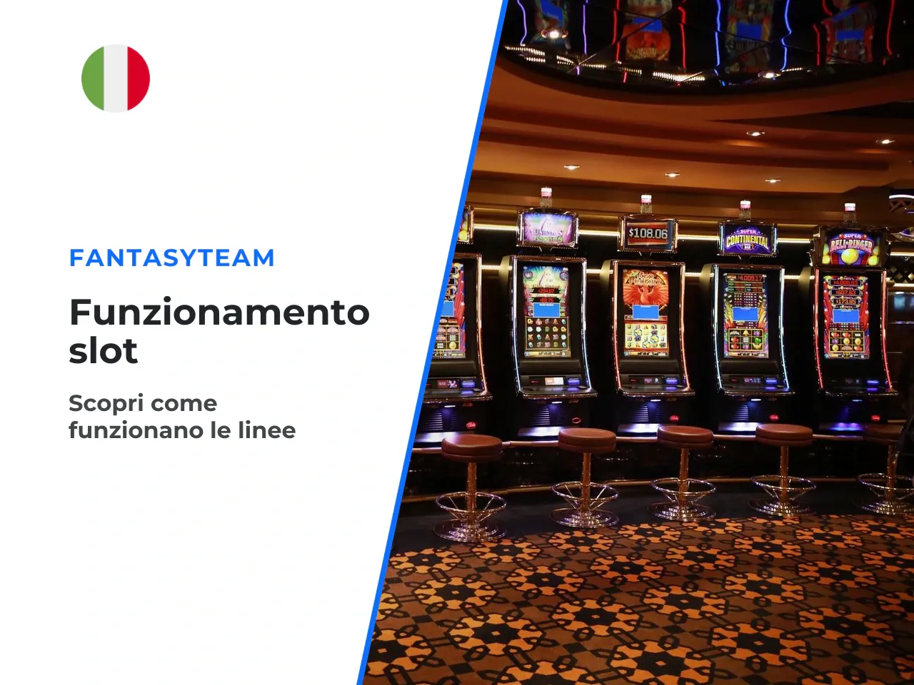 Struttura del gioco: schermo, linee e spin