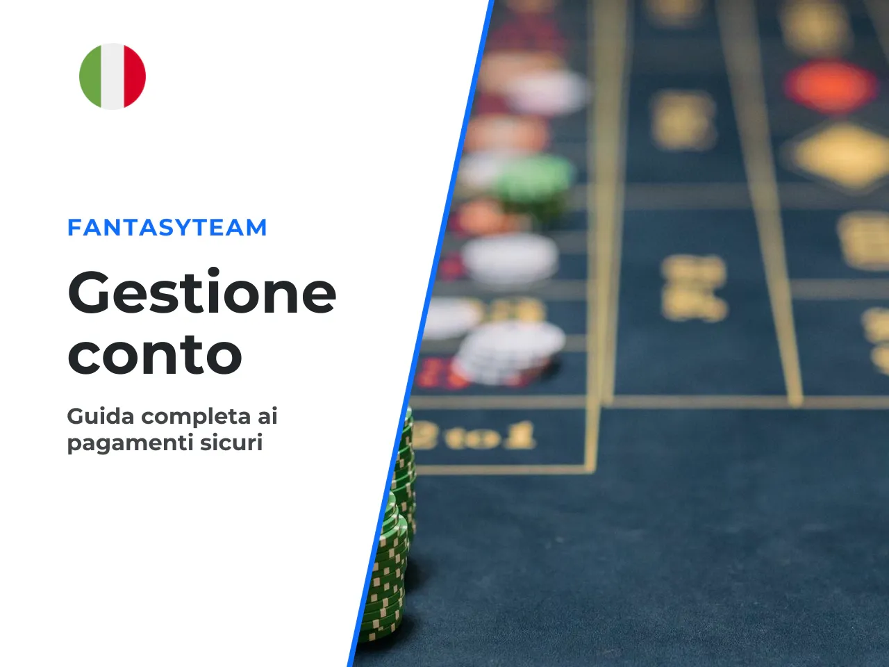 Requisiti legati a deposito, pagamento e conto