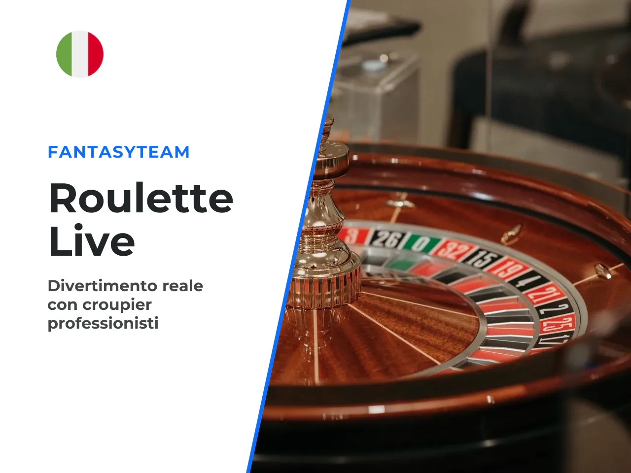 Roulette live con croupier