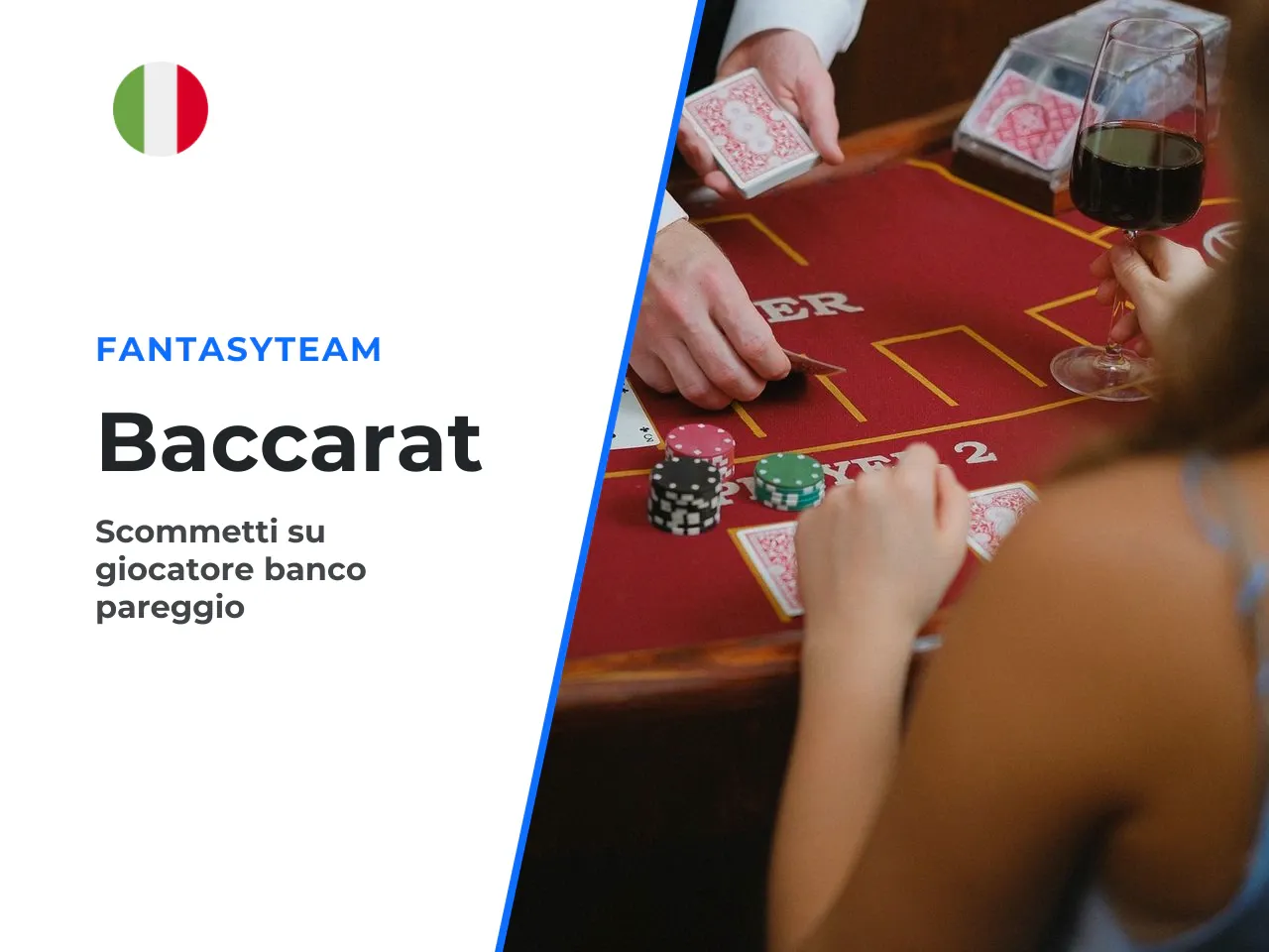 Scommessa sul giocatore, banco o pareggio