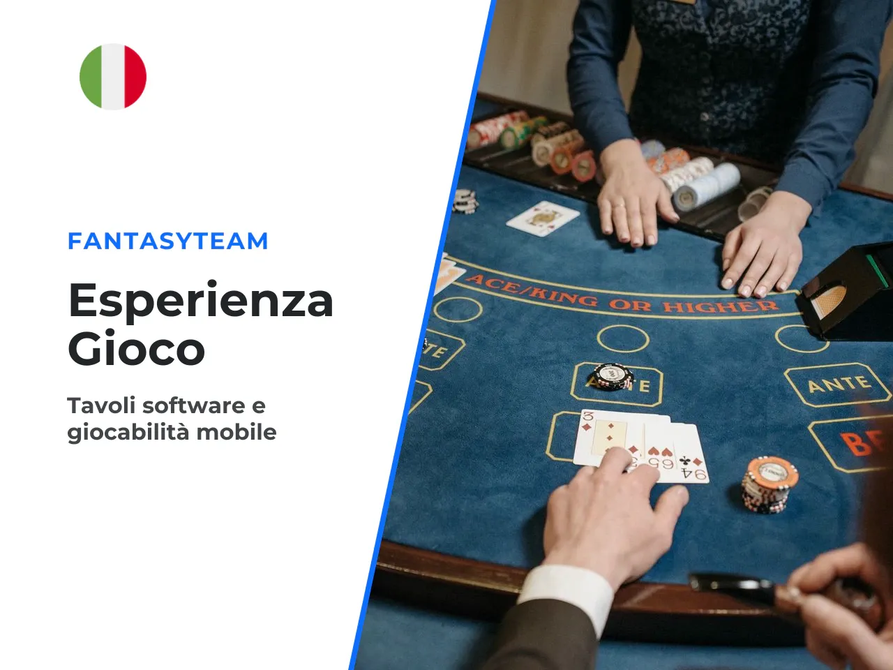 Varietà dei tavoli, software e accesso da mobile