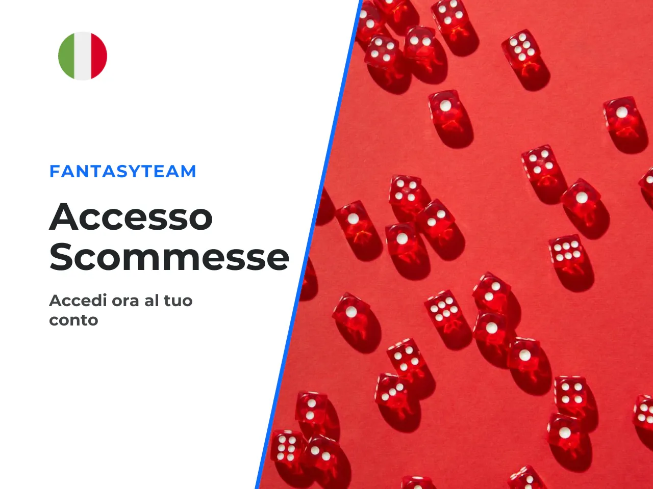 Sezioni disponibili: scommesse sportive, live e app