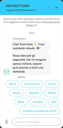 fantasyteam assistenza clienti